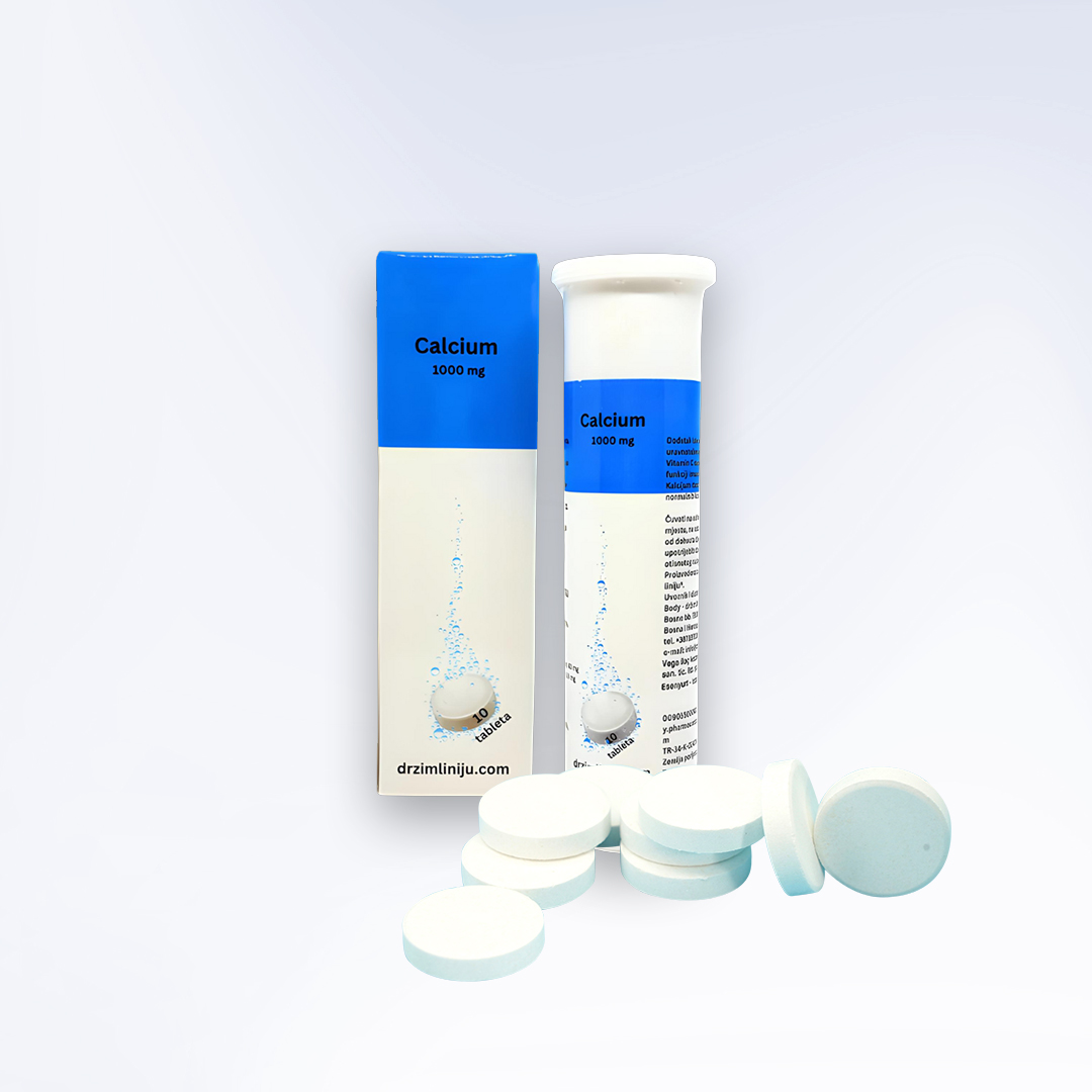 CALCIUM-1000.jpg CALCIUM 1000 MG – ŠUMEĆE TABLETE - Image 1